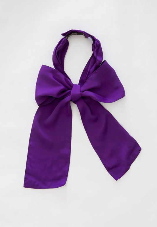 Bow Deluxe Silk Crepe Look Purple