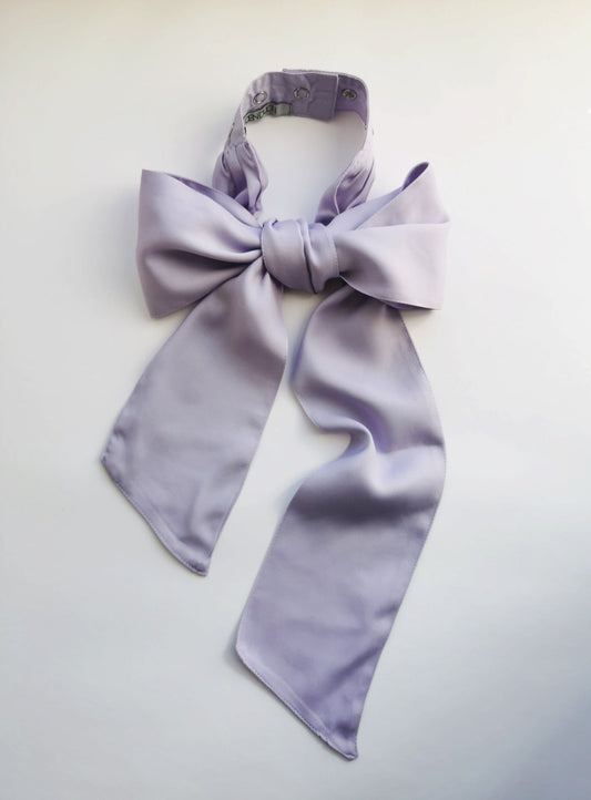 Textile bow lilac